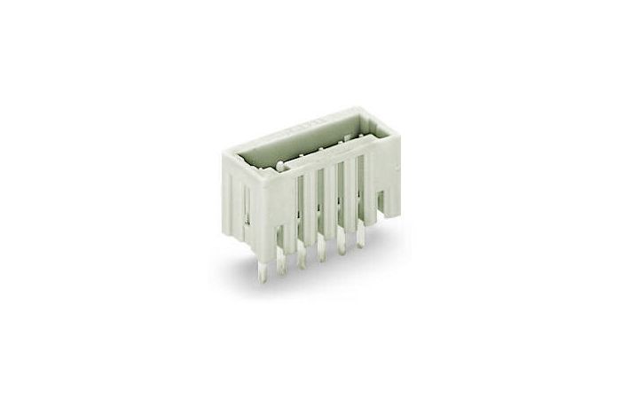 Wtyk THT 0.8x0.8mm solder pin konstrukcja prosta, jasnoszary | 733-342 Wago