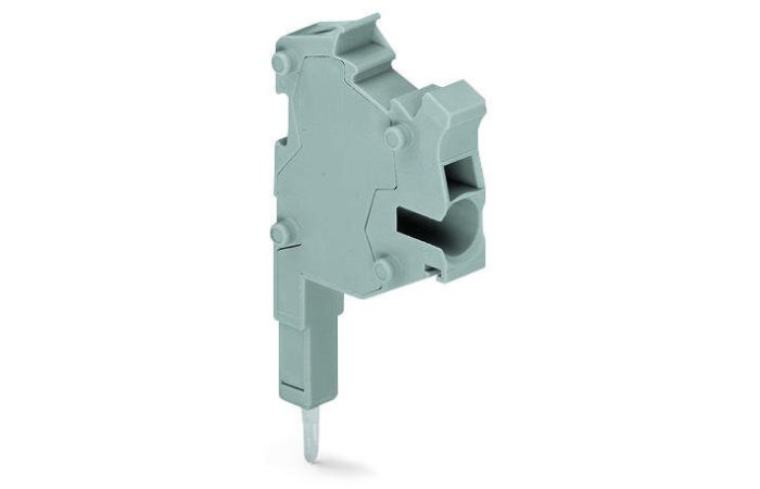 Wielowtyk modularny Push-in CAGE CLAMP 2,5mm2 24A 1P do otworów na mostek, szare, TOPJOB S | 2002-511 Wago