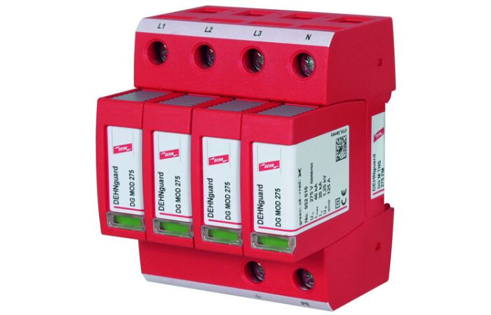 Ogranicznik przepięć C Typ 2 4P 20kA 1,5kV 230V AC DEHNguard M TNS 275  | 952405 Dehn