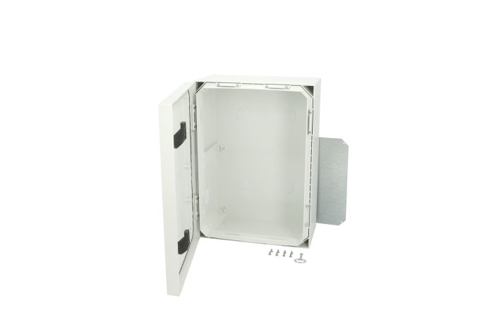 Szafka 700x500x300-Drzwi zamkn 2-pkt, zawiasy na dł boku, z płytą montaż ARCA 705030 | 8120017 Fibox