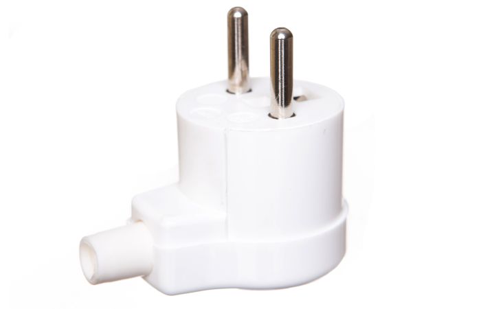 Wtyczka kątowa 1-fazowa WK-16A 2P+Z biała | 921800 Elektromet