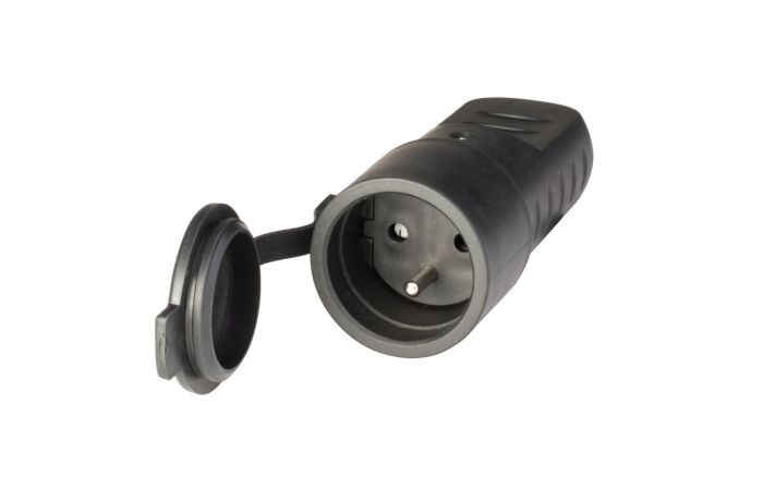 Gniazdo gumowe przenośne QUICK 2P+E 16A 250V IP44 | 110.3150 Scame