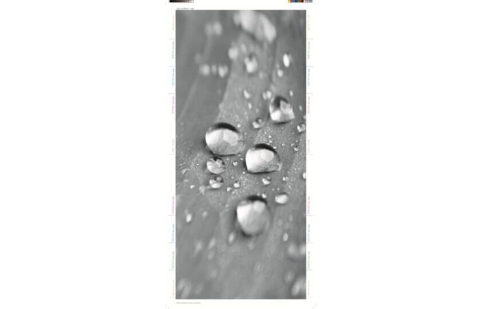 Folia na drzwi (krople wody) do użytku z obudowami UK61, UK62, UK63, UK6, UZ643DP10 (opak 10szt) | 2CPX031793R9999 ABB