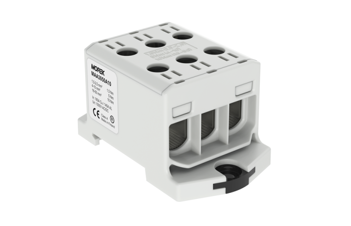 Zacisk uniwersalny, złączka OTL50-3 szara, 3xAl/Cu 1,5-50mm2 1000V, MAA3050A10 | MAA3050A10 Morek