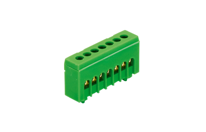 Listwa zaciskowa uziemiająca IP20 PE7H kolor zielony 7x16mm2 MAD1007G15 | MAD1007G15 Morek