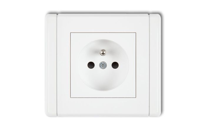 Gniazdo p/t pojedyncze 2P+Z, FGP-1, IP20, 16A, 250V, biały, FLEXI | FGP-1zp Karlik Elektrotechnik