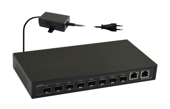 Switch optyczny SFG10F8 (8SFP, 2xRJ45) | SFG10F8 Pulsar