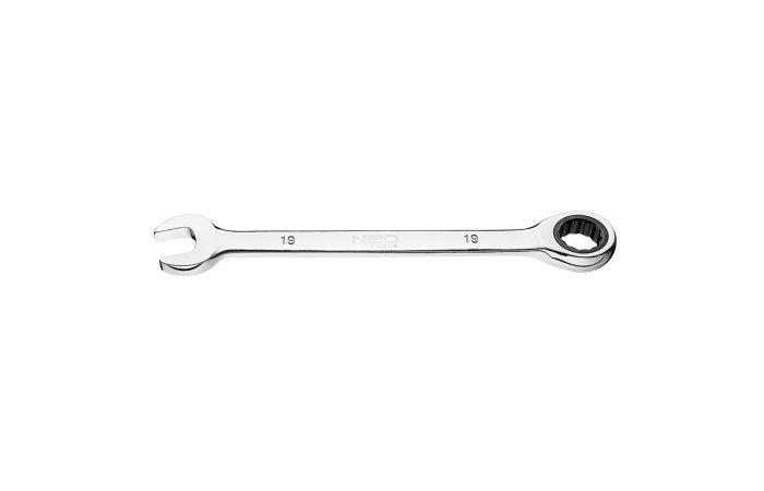 Klucz płasko-oczkowy z grzechotką 19mm | 09-068 NEO TOOLS