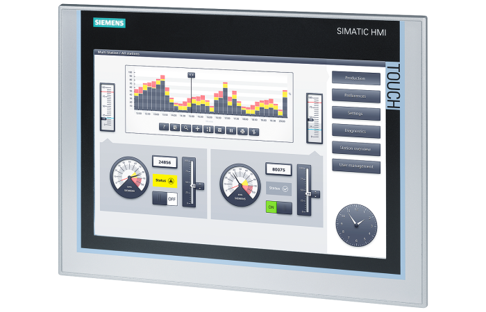 Panel Comfort wyświetlacz TFT 12, interfejsy Profibus/MPI, Profinet/Ethernet, SIMATIC TP1200 | 6AV2124-0MC01-0AX0 Siemens