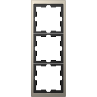 Ramka Merten D-Life  3-krotna, nikiel | MTN4030-6550 Schneider Electric