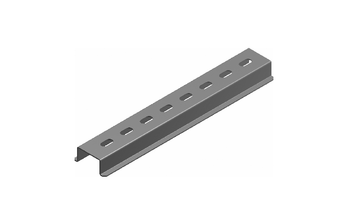 Szyna EURO SZP 35H15/1 gr. blachy 1,0mm, perforowana (1m) | 613210 Baks