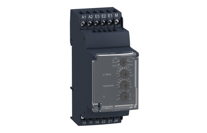 Przekaźnik kontroli napięcia wielofunkcyjny 1-100V, 5A 2C/O Zelio Control | RM35UA12MW Schneider Electric