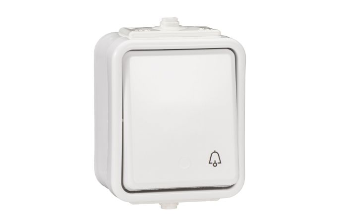 Przycisk hermetyczny natynkowy dzwonek 10A IP44 biały, Cedar | WNT101C01 Schneider Electric