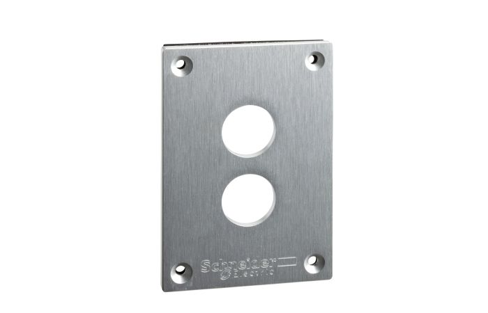 Płyta czołowa z nawiertami 2 poziome otwory metalowa Harmony XAP | XAPE302 Schneider Electric