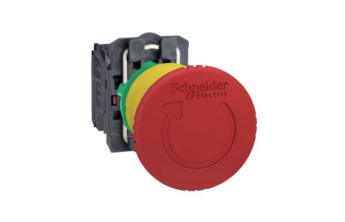 Przycisk bezpieczeństwa 22mm NC x2 3A/240VAC, czerwony | XB5AS8444 Schneider Electric