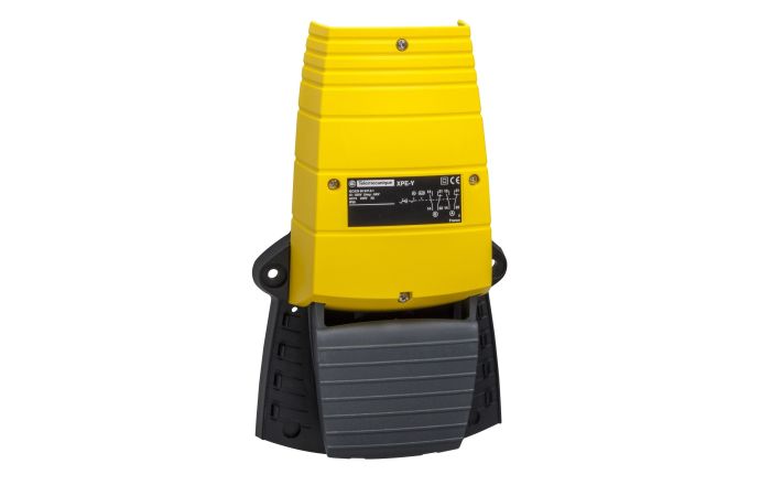 Łącznik nożny pojedynczy bez osłony żółty 1 NC+1 NO plastikowy Preventa XPE | XPEY110 Schneider Electric