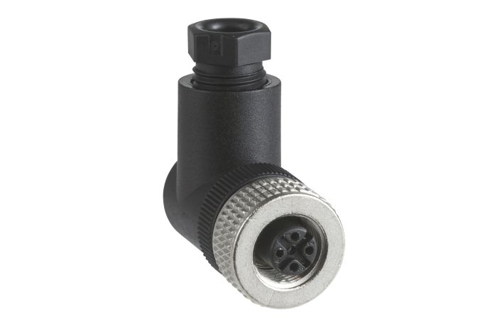 Złącze żeńskie M12 kątowe 5-pinowe dławica Pg7 metal | XZCC12FCM50B Telemecanique Sensors