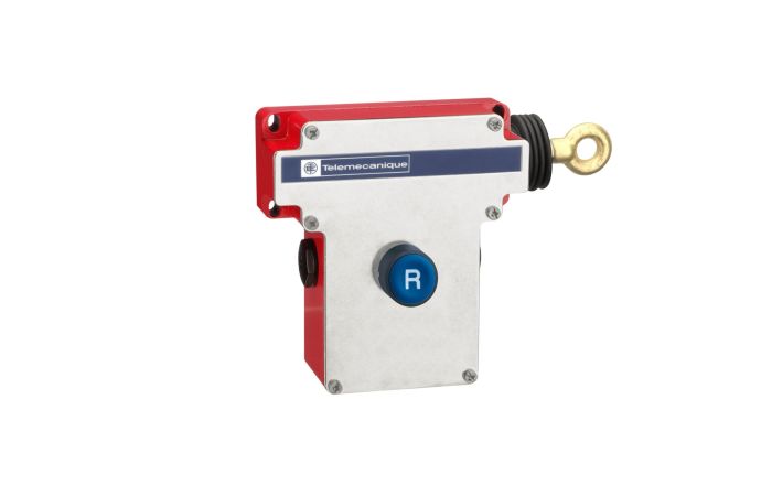 Łącznik bezpieczeństwa cięgnowy XY2CE prawa strona 1NC 1NO klucz z przyciskiem | XY2CE1A150 Telemecanique Sensors