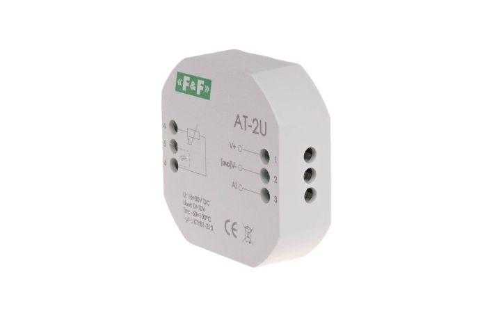 Przetwornik analogowy temperatury MAX-AT-2U napięciowy 0-10V podtynkowy | Max-AT-2U F&F