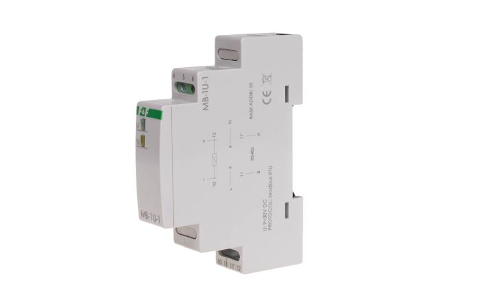 przetwornik pomiaru napięcia, jednofazowy, z wyjściem MODBUS RTU | MAX-MB-1U-1 F&F