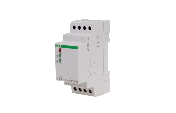 Moduł przekaźników (2 szt 16A) | mH-R2x16 F&F