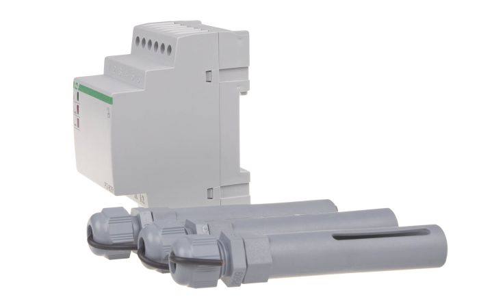 Przekaźnik kontroli poziomu cieczy dwu stanowy PZ-829 montaz na szynie DIN styk 2x1NO/NC 230V | PZ-829 F&F