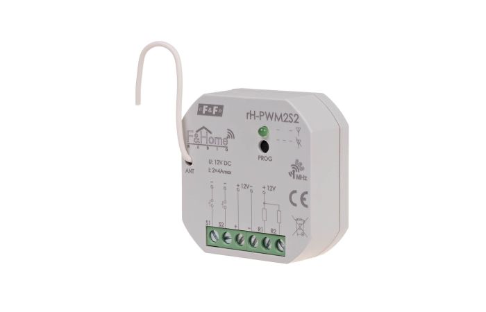 Sterownik dwukanałowy niskiego napięcia z dwukanałowym nadajnikiem rH-PWM2S2 | rH-PWM2S2 F&F