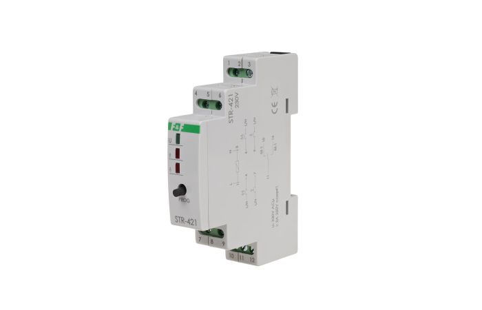 Sterownik roletowy dwuprzyciskowy STR-421 napięcie 230V AC | STR-421 F&F
