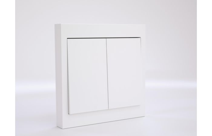 Przycisk radiowy ścienny FW-WS2 2-klawiszowy bateryjny załącz-wyłącz wszystko | FW-WS2 F&F