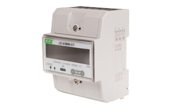 Licznik energii elektrycznej 3-fazowy 6A | LE-03MW-CT F&F
