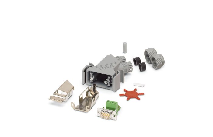 Złącza wtykowe D-SUB VS-09-PROFIBUS-S.C., 9-biegunowe, ukośne, szare | 1654549 Phoenix Contact
