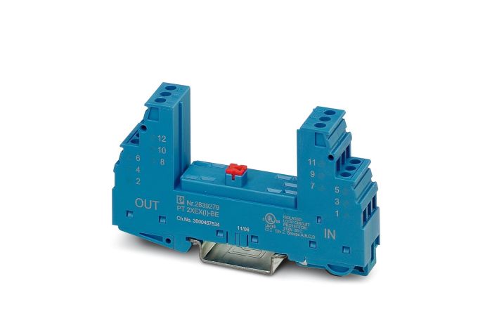 Podstawka z ochroną przed przepięciami PT 2XEX(I)-BE, zabezpieczenie 2 przewodów sygnałowych | 2839279 Phoenix Contact