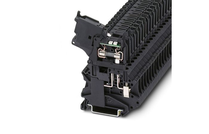 Złączka bezpiecznikowa z sygnalizacją przepalenia UT 4-HESILED 24 (5X20) | 3046090 Phoenix Contact