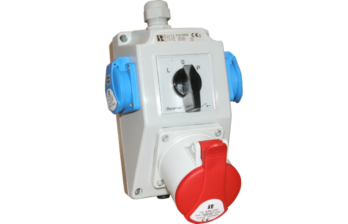 Zestaw instalacyjny L-O-P/32A, 3P+N+Pe, dławnica M25 | ZI02\R461 Spamel