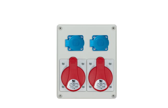 Rozdzielnica n/t R-BOX 200x250x150mm, 2x32/5P 2x250V, IP44, biała | B.1099 Pawbol