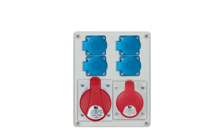 Rozdzielnica n/t R-BOX 200x250x150mm, 240 1x16A 1x32A 4x230V, IP44, biała | B.1100-02 Pawbol