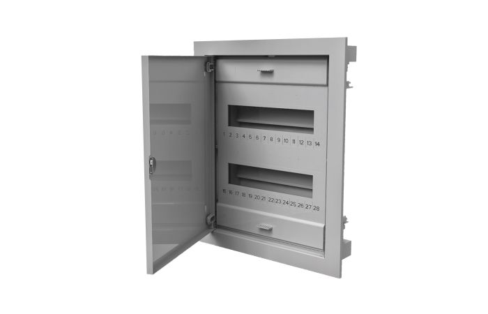 Rozdzielnica uniwersalna 24 modułów z metalowymi drzwiami | C.1524 Pawbol