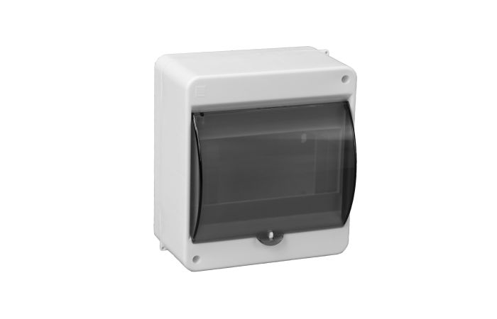 Obudowa n/t S-6 83x130x140mm, 6-modułowa, z szybką dymną, N+PE, IP40, biała | C.2031 Pawbol