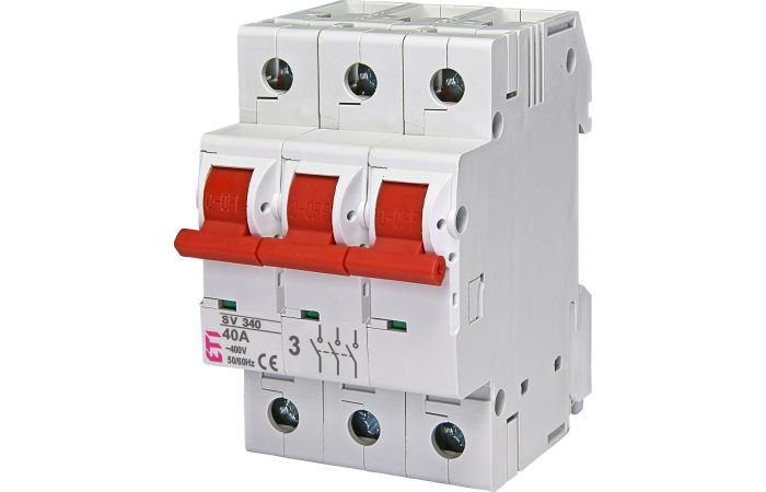 Rozłącznik modułowy 40A 3P 400V SV 340 | 002423323 Eti