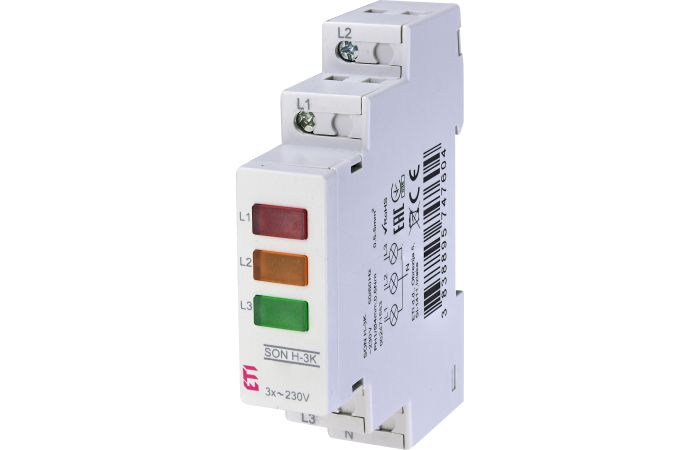 Sygnalizator obecności napięcia 3-kolorowy SON H-3K | 002471553 Eti