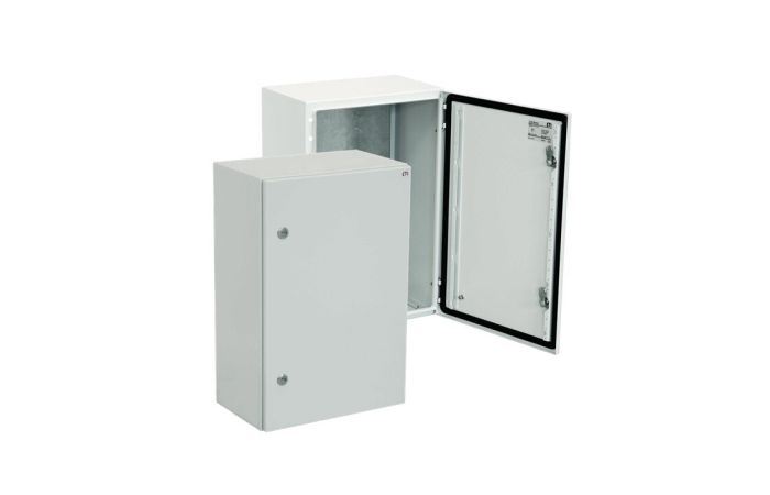 Obudowa metalowa 600x600x250 (WxSxG), IP65 z płytą ETIBOX GT 60-60-25 | 001102123 Eti