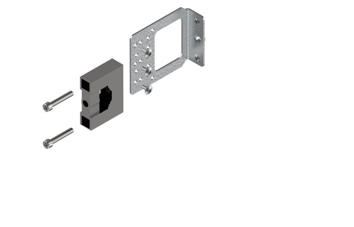 Wspornik z nośnikiem BBS 1-bieg. montaż szyn w poziomie na WP-A/WP-T LG-B60-H P1 (1kpl) | 001341650 Eti