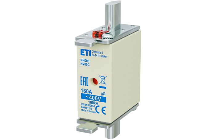 Wkładka bezpiecznikowa (topikowa) NH000 160A gG 400V zwłoczna | 004181216 Eti