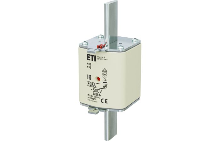Wkładka bezpiecznikowa (topikowa) NH2 355A gG 500V zwłoczna | 004185223 Eti