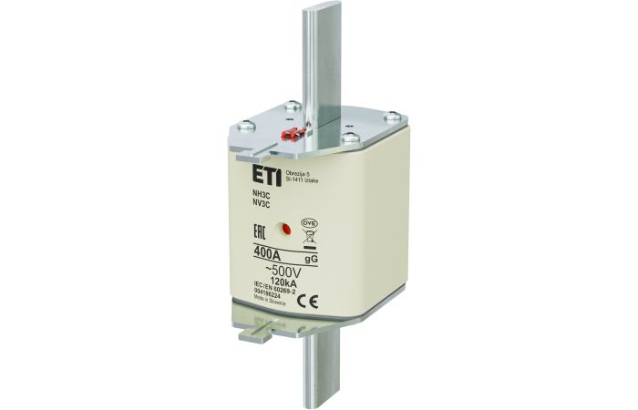 Wkładka bezpiecznikowa (topikowa) NH3C 400A gG 500V zwłoczna | 004186224 Eti