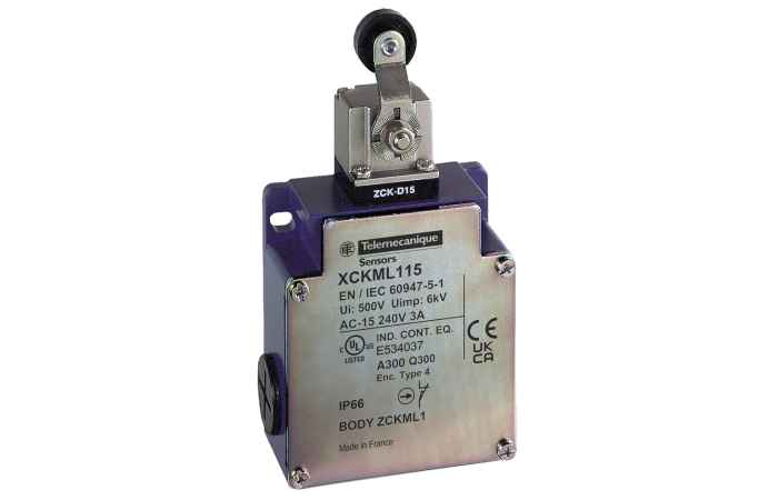 Wyłącznik krańcowy XCKJ dźwignia z rolką 1NC+1NO migowe , dławik Pg 11 | XCKJ10541 Telemecanique Sensors