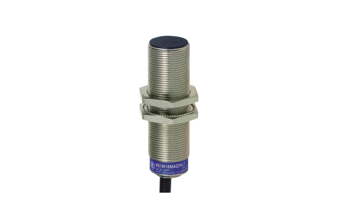 Czujnik indukcyjny XS6 M18 L62mm mosiądz Sn 8mm 24-240VAC/DC kabel 2m, XS6 M18 | XS618B1MAL2 Telemecanique Sensors