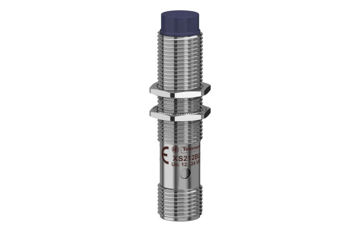 Czujnik indukcyjny M12 z wyjściem PNP 1NO 12-24VDC, konektor M12 | XS212BLPAM12 Telemecanique Sensors