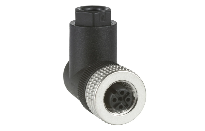 Złącze wtykowe żeńskie M12 kątowe 4-pinowe | XZCC12FCM40B Telemecanique Sensors