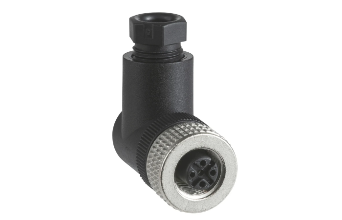 Złącze żeńskie M12 kątowe 5-pinowe dławica Pg7 metal | XZCC12FCM50B Telemecanique Sensors